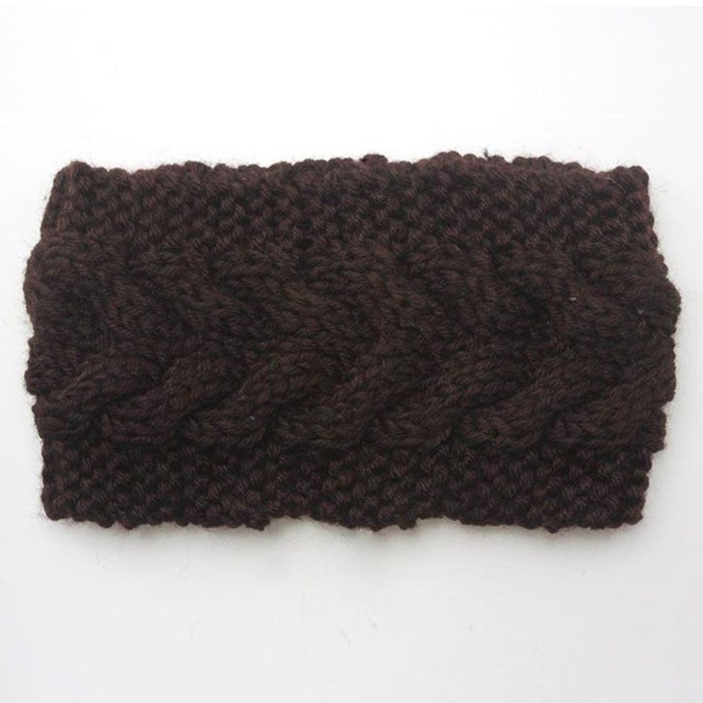 **ZOE* Dark Brown Handmade Woven Fashion Headband